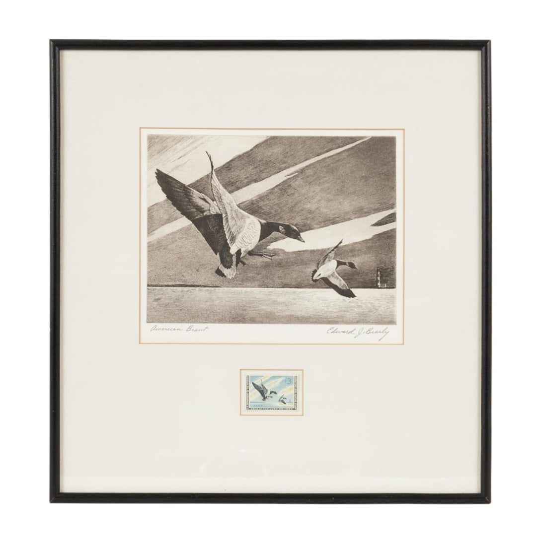 1963 FEDERAL DUCK STAMP PRINT AND STAMP FRAMED (1 of 7)