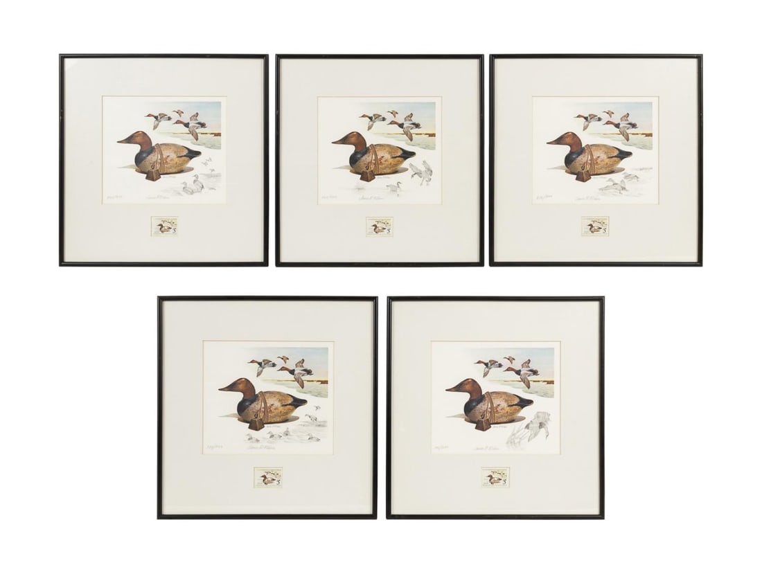 5PCS 1975 FEDERAL DUCK STAMP PRINTS REMARQUED (1 of 12)