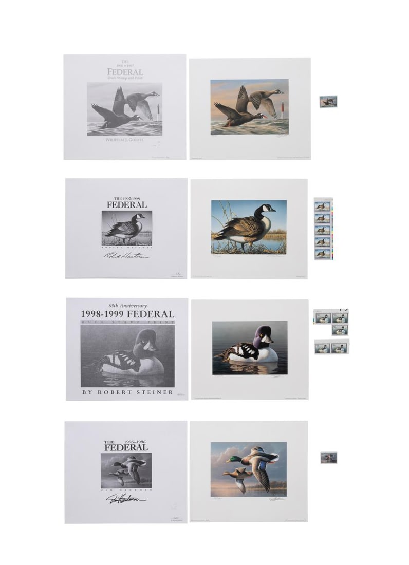 20 FEDERAL DUCK STAMP PRINTS 5 EACH 1995-1998 (1 of 20)