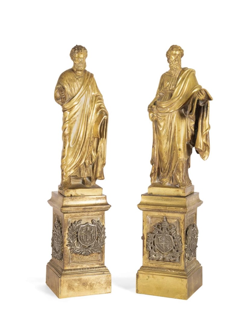 PR 19TH C. GRAND TOUR FIGURES ST. PETER & ST. PAUL (1 of 8)