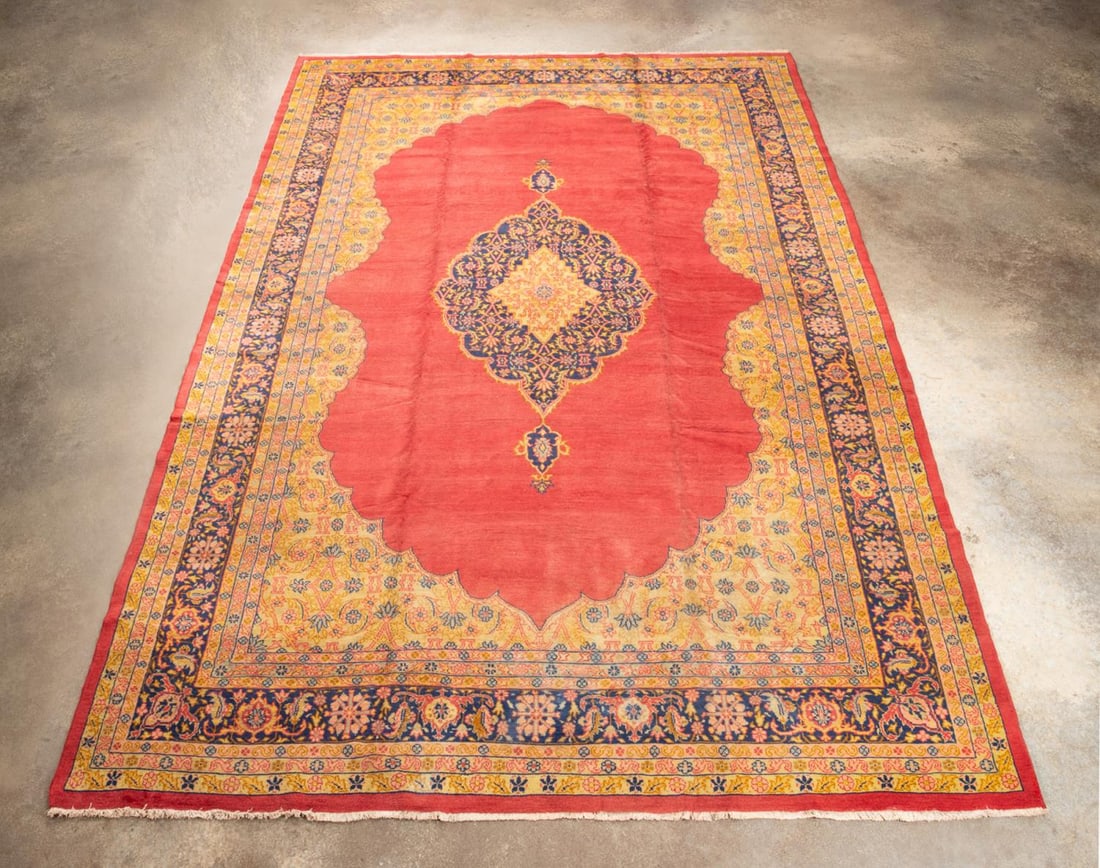 ROOM SIZE TURKISH SPARTA OUSHAK HAND WOVEN RUG (1 of 8)
