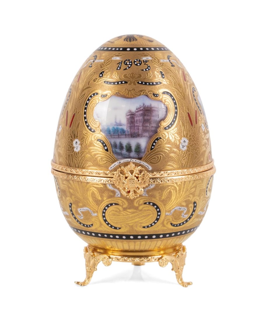 FABERGE LIMOGES 'PETER THE GREAT' SURPRISE EGG (1 of 11)