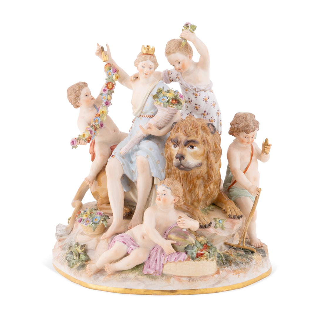 MEISSEN, ALLEGORY OF 'THE EARTH', PORCELAIN FIGURE (1 of 8)