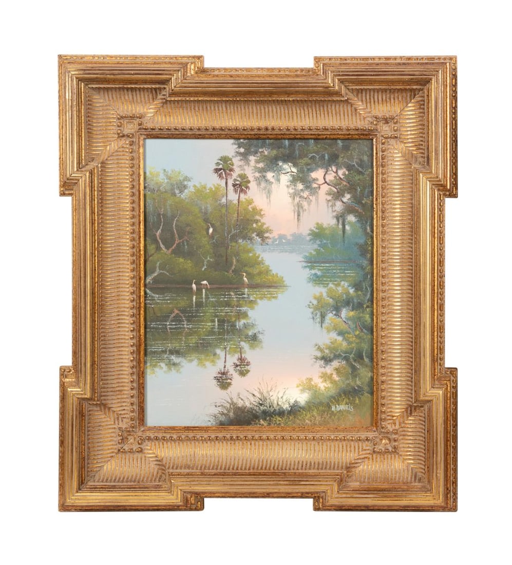 WILLIE BROWN DANIELS MARSH LANDSCAPE C. 1980 (1 of 5)