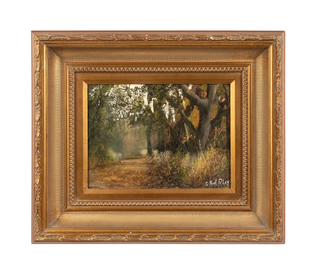 C. FORD RILEY, 'PLANTATION ROAD' LANDSCAPE O/C (1 of 6)