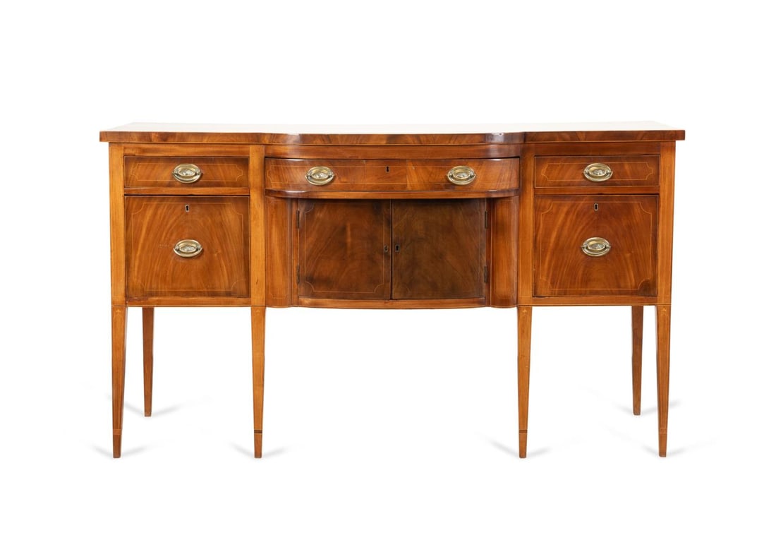 AMERICAN FEDERAL MAHOGANY SIDEBOARD, C. 1790-1810 (1 of 7)