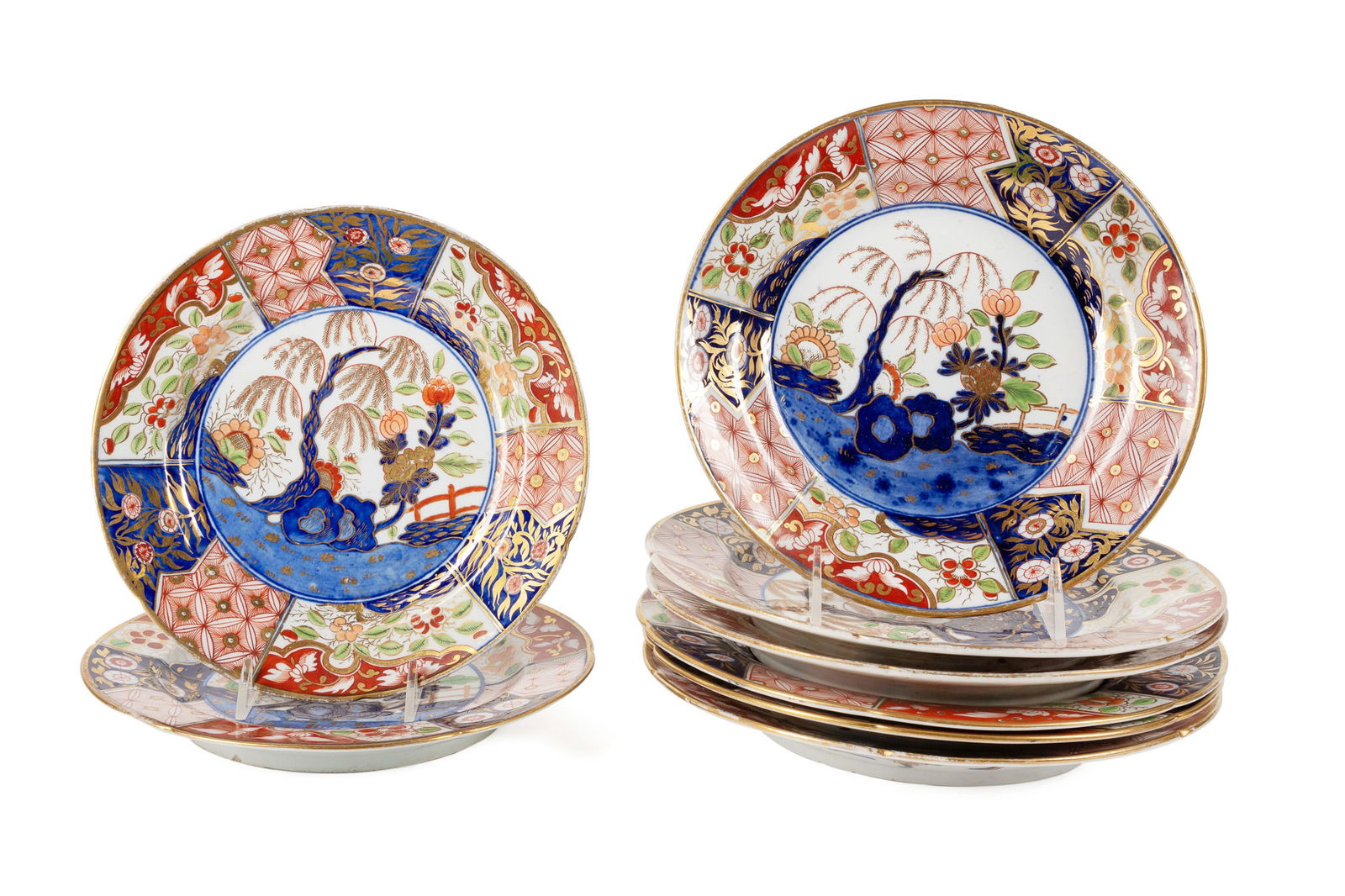 8PCS COALPORT 'ROCK AND TREE' IMARI DINNERWARE (1 of 7)