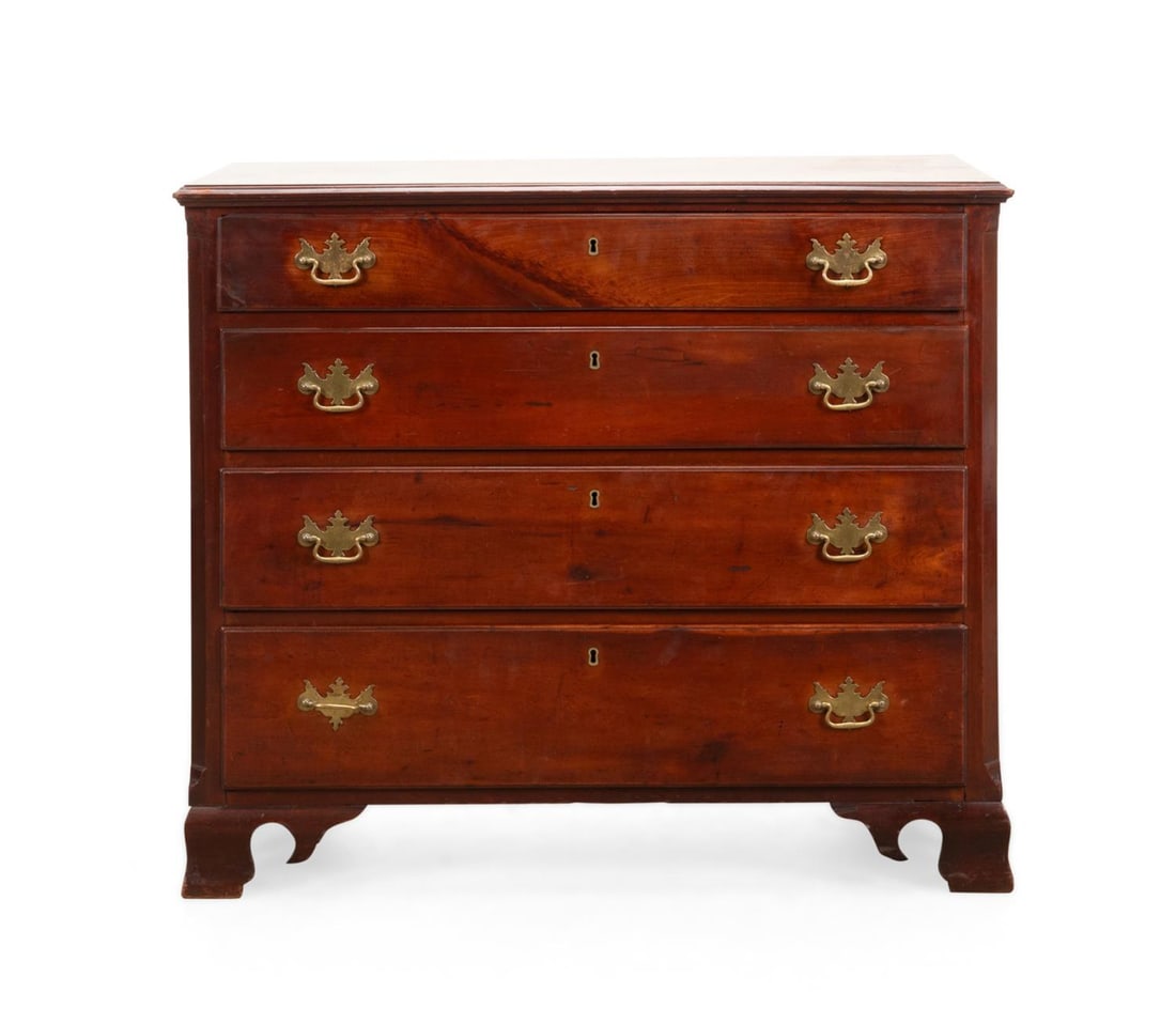 E. 19TH C. AMERICAN CHIPPENDALE CHEST OF DRAWERS (1 of 5)