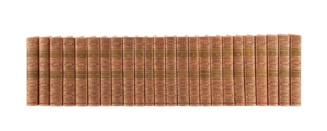 24 VOLS COMPLETE WORKS OF WILLIAM THACKERY 1869 (1 of 11)