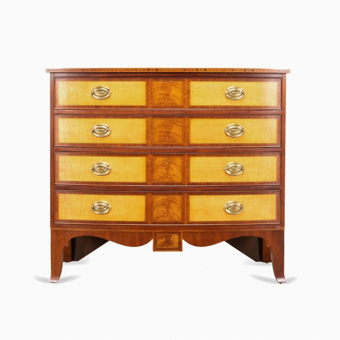 BAKER WILLIAMSBURG MAHOGANY CHEST OF DRAWERS (1 of 8)