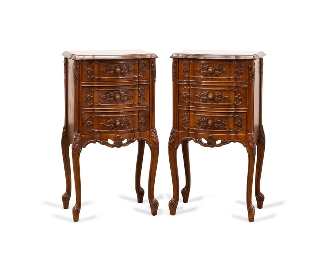 PAIR, FRENCH LOUIS XV STYLE SIDE CHESTS (1 of 6)