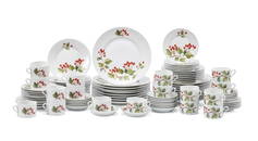 89PC RICHARD GINORI, 'RED CURRANT', DINNERWARE