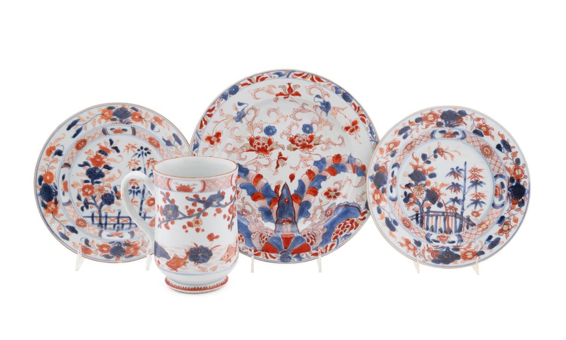 FOUR CHINESE IMARI PATTERN EXPORT TABLEWARE (1 of 10)