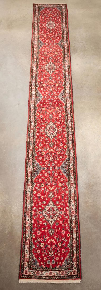 LONG HAND KNOTTED PERSIAN HAMADAN RUNNER (1 of 5)