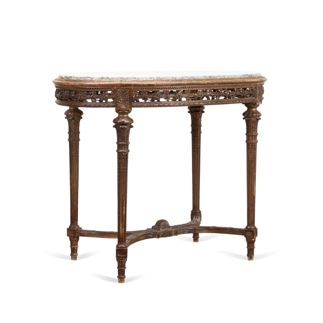 19TH / 20TH C. LOUIS XVI MARBLE TOP CENTER TABLE (1 of 6)