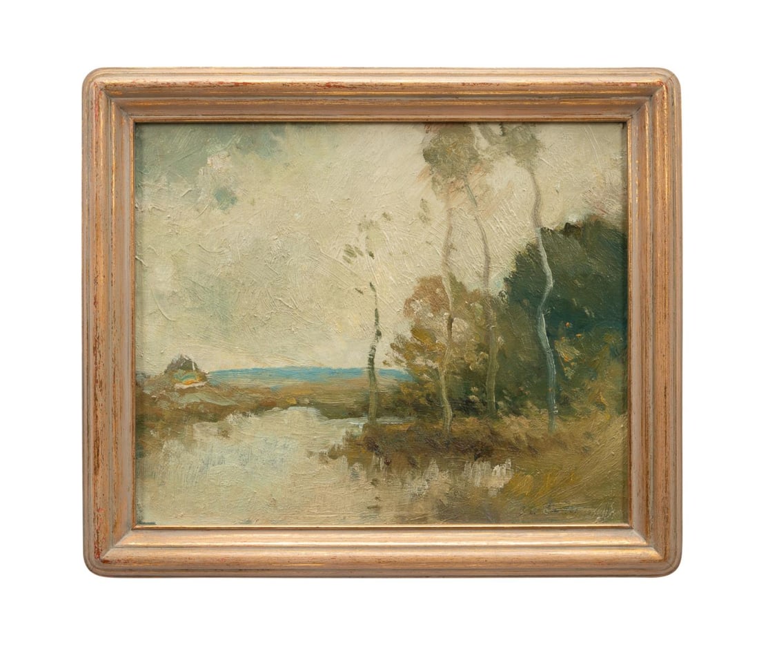 FERNANDO A. CARTER, LANDSCAPE BY WATER, O/B (1 of 7)