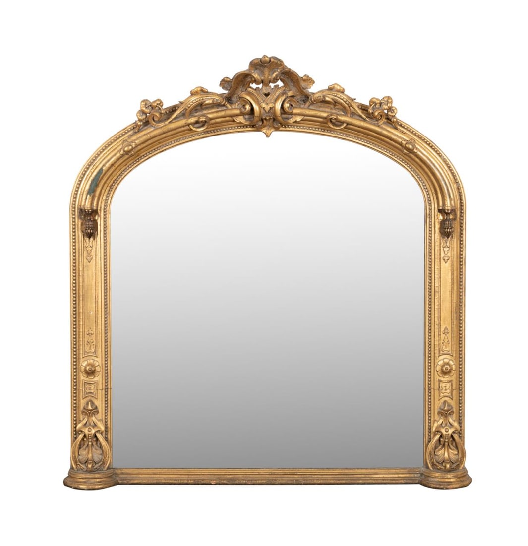 19TH C. RENAISSANCE REVIVAL OVERMANTEL MIRROR (1 of 3)