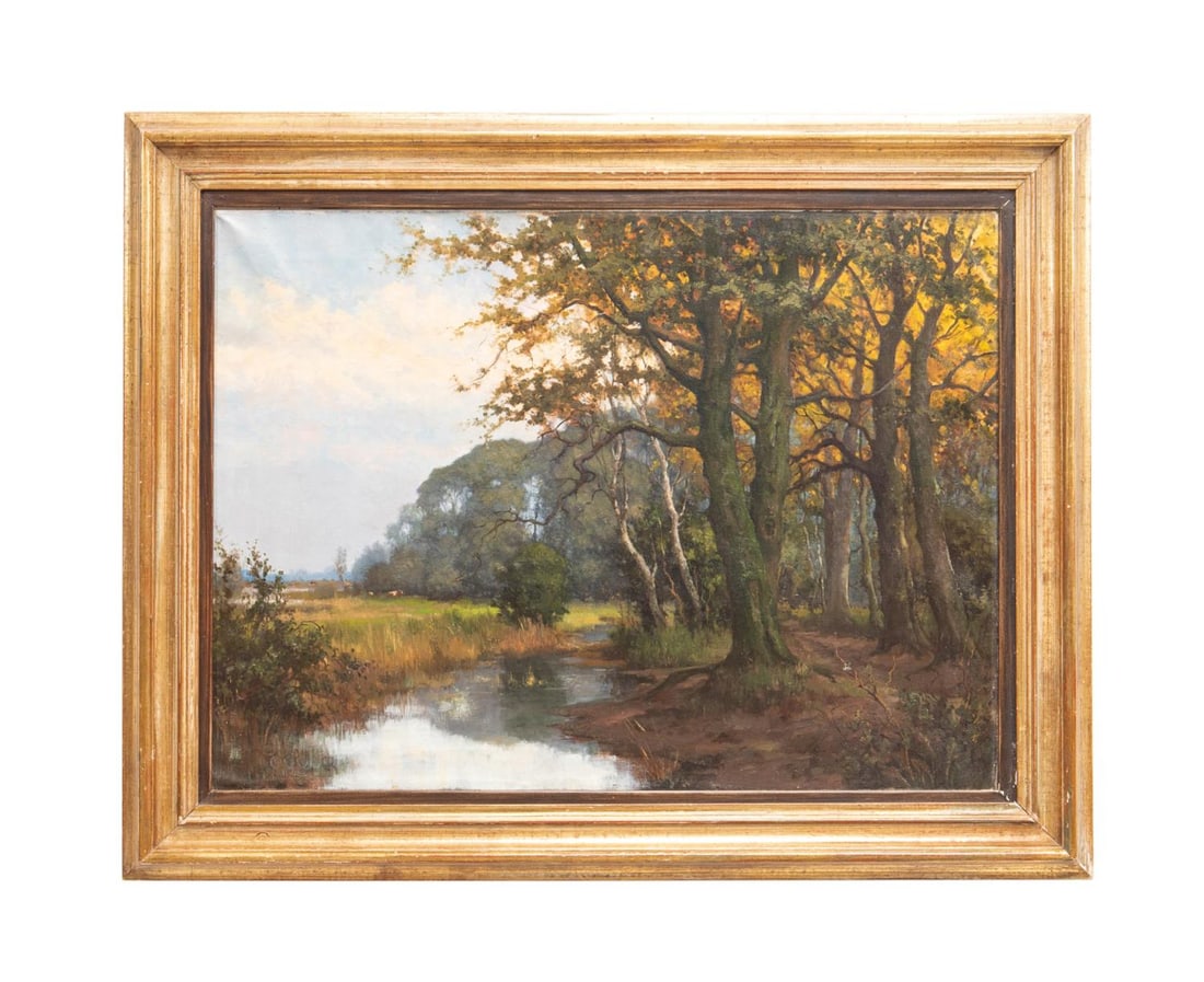 20TH C. VIRGINIA RIVER LANDSCAPE, OIL ON CANVAS (1 of 7)