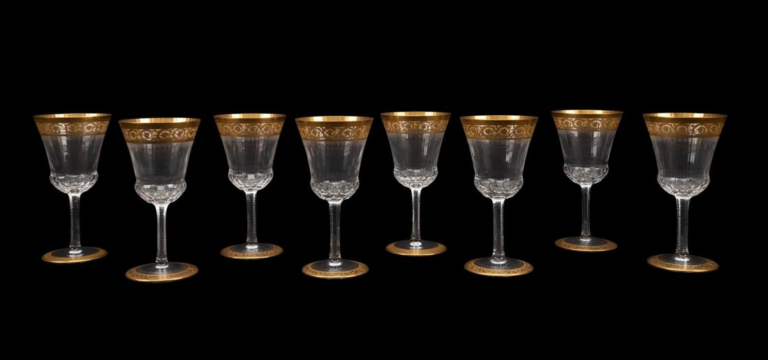 8PCS ST. LOUIS 'THISTLE' CONTINENTAL GOBLETS (1 of 4)