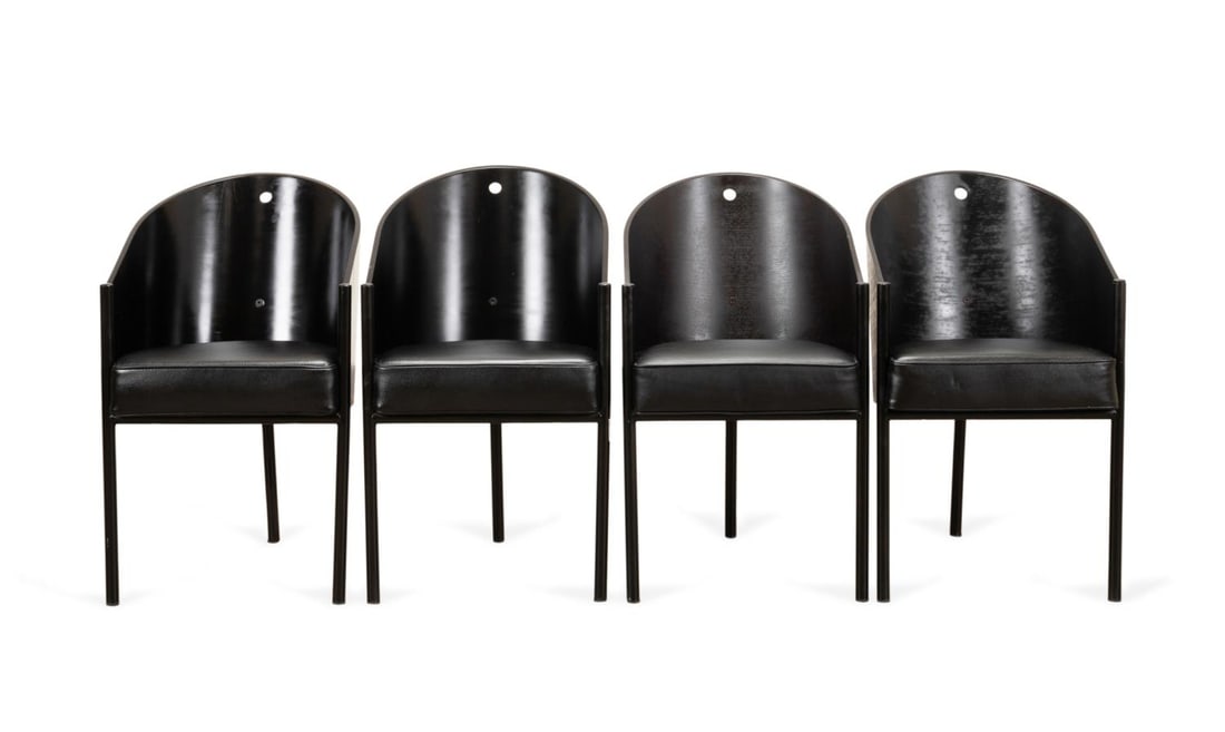 4 PHILIPPE STARCK 'COSTES' BLACK DINING CHAIRS (1 of 6)