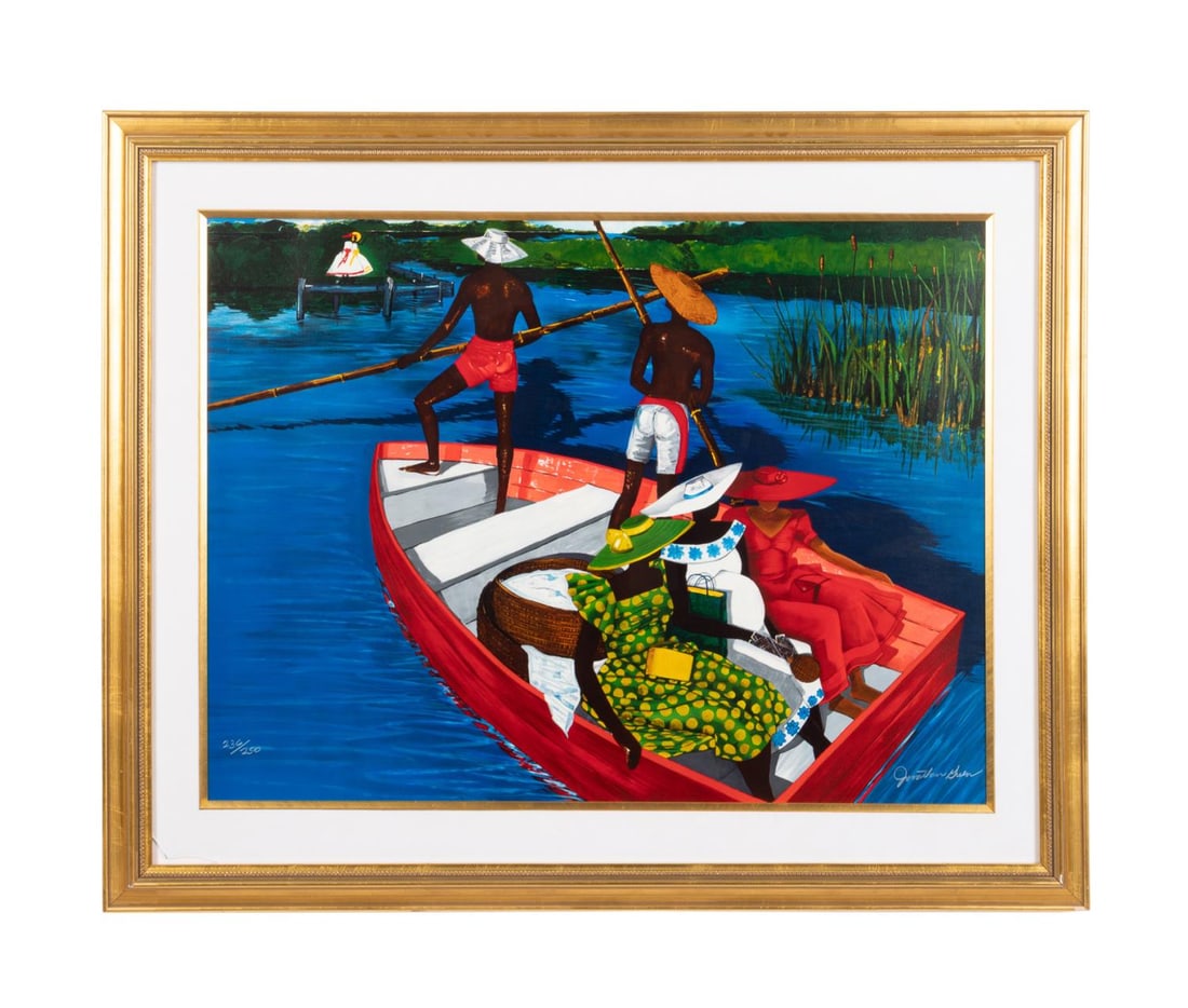 JONATHAN GREEN, 'ESCORTING RUTH' LITHO, 236/250 (1 of 6)