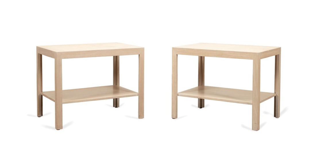 PAIR OF EDWARD WORMLEY FOR DUNBAR END TABLES (1 of 7)