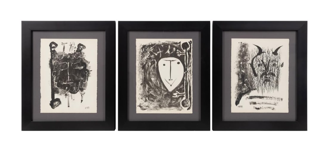 ELEGIE D'IHPETONGA AFTER PICASSO, 3 LITHOGRAPHS (1 of 16)