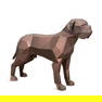 ANDREW KAZANTSEV, CUBIST BRONZE ROTTWEILER DOG