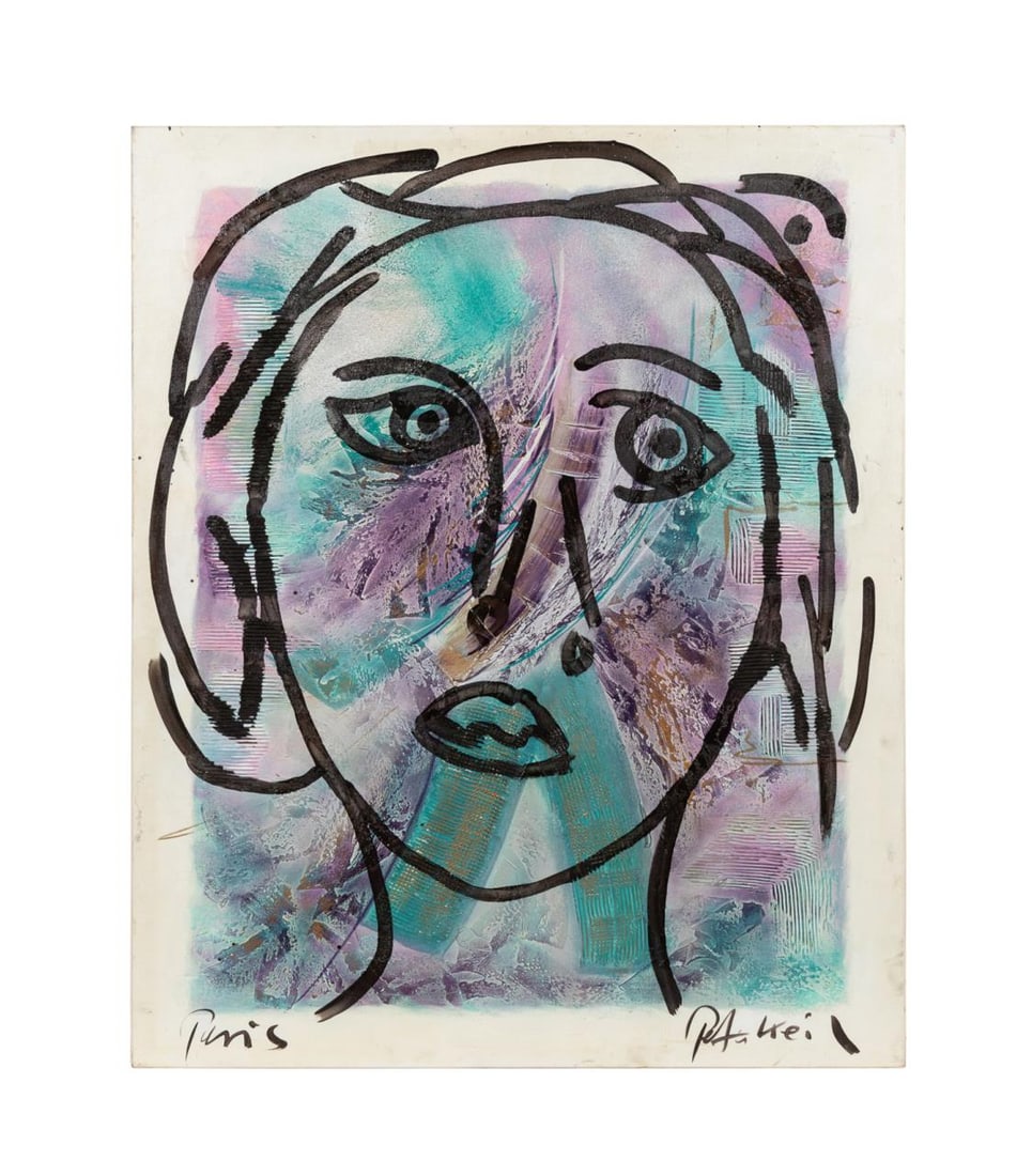 PETER ROBERT KEIL, 'PAM'S' MODERN OIL PORTRAIT (1 of 8)