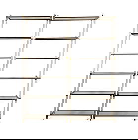 PAIR OF MODERN BRASS AND LUCITE ETAGERES (1 of 4)