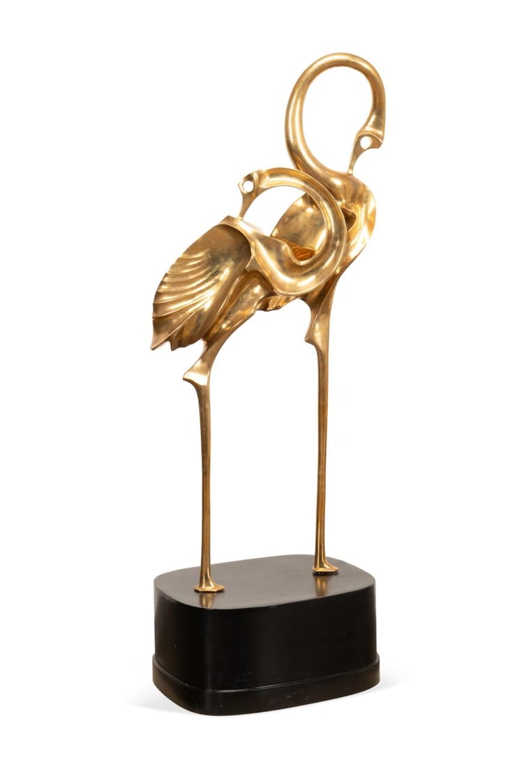 HATTAKITKOSOL SOMCHAI 'CRANES' BRASS SCULPTURE (1 of 7)