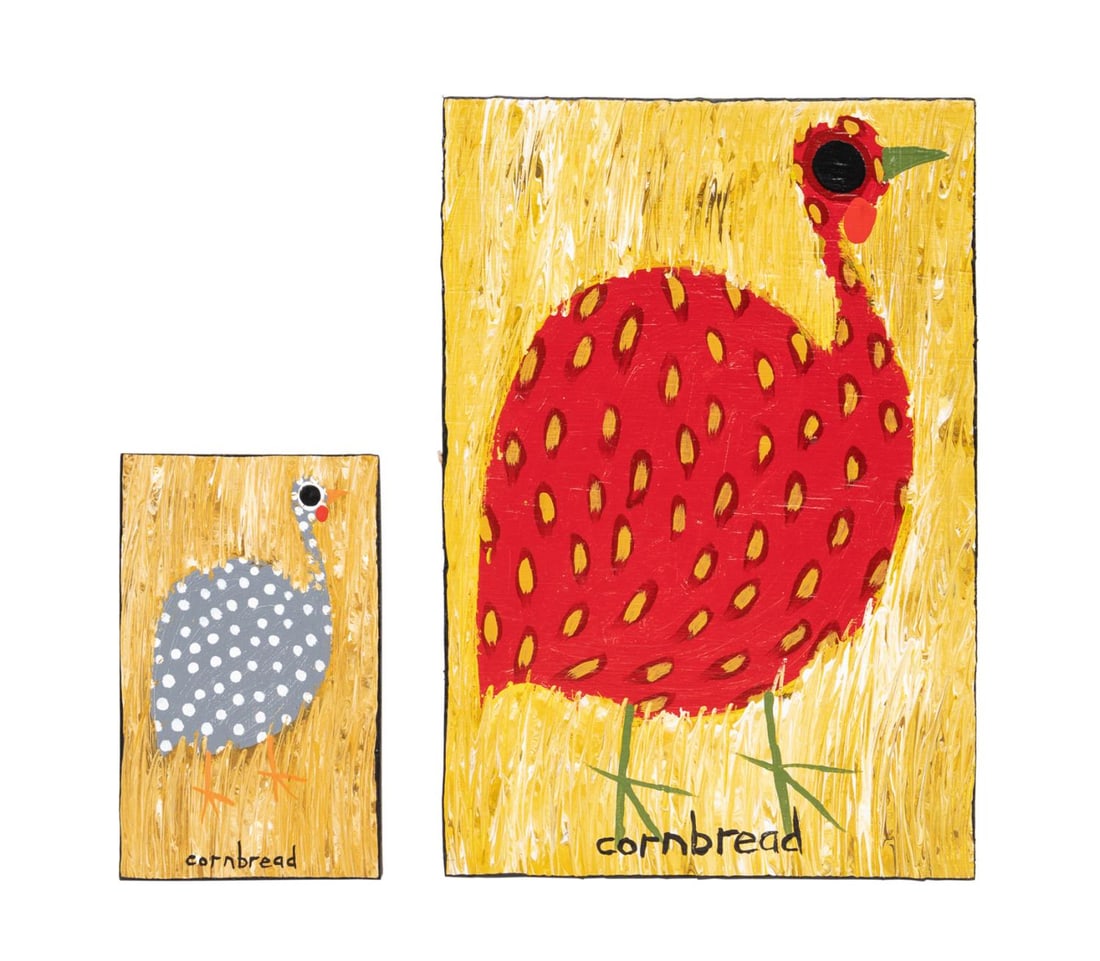 TWO JOHN 'CORNBREAD' ANDERSON PAINTINGS (1 of 8)