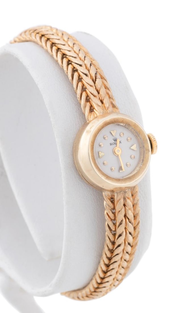 LADIES VINTAGE 14K YELLOW GOLD ROLEX WATCH (1 of 11)
