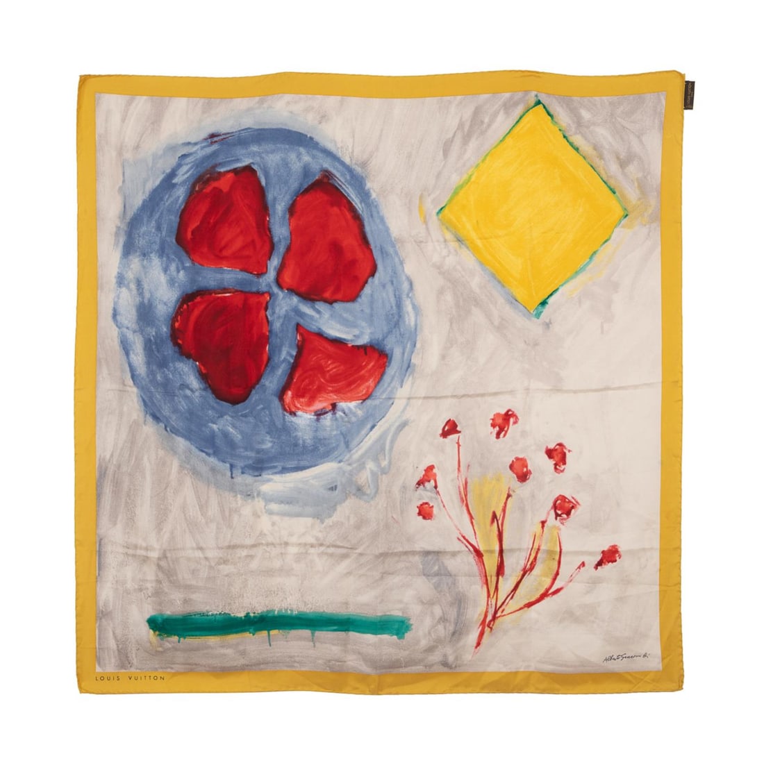 LOUIS VUITTON 2007 ALBERTO GIACOMETTI SILK SCARF (1 of 6)