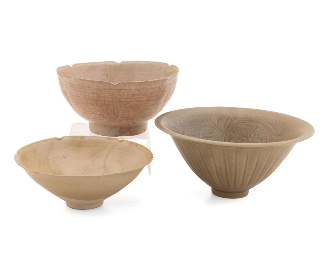3PCS CHINESE CELADON GLAZED BOWLS (1 of 8)