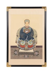 CHINESE ANCESTOR PORTRAIT OF A LADY