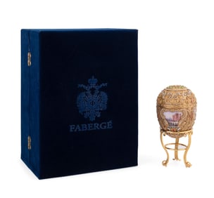 FABERGE 'IMPERIAL PETER THE GREAT' CRYSTAL SET EGG