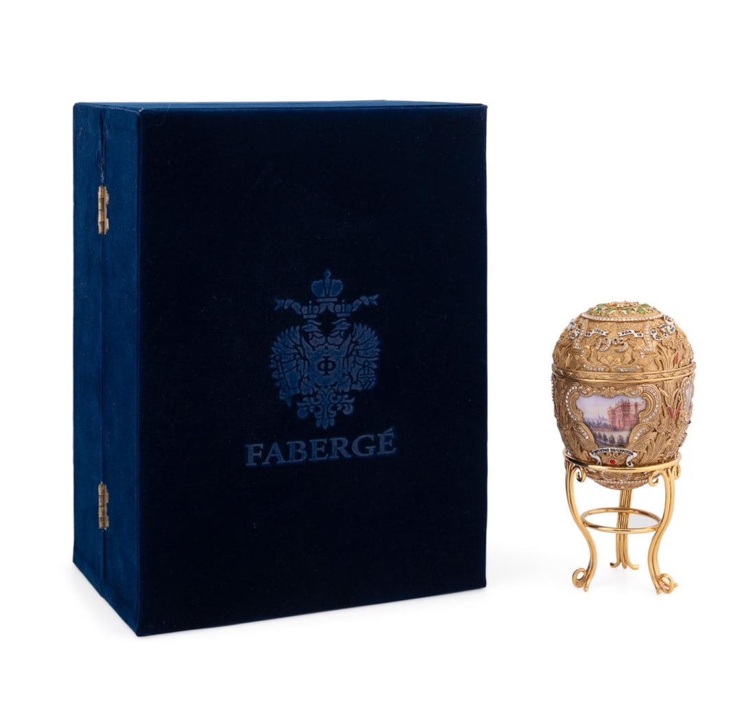 FABERGE 'IMPERIAL PETER THE GREAT' CRYSTAL SET EGG (1 of 10)