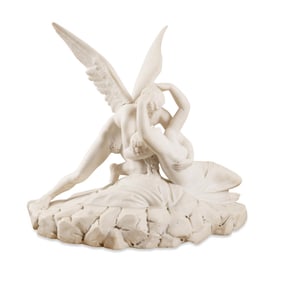 AFTER CANOVA, PSYCHE AND CUPID, MARBLE SCULPTURE