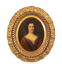 17TH C. PORT. OF A LADY, CIRCLE OF DE LARGILLIERE