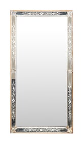 ITALIAN VENETIAN FLORAL ETCHED MIRROR