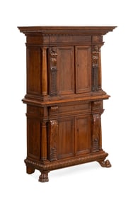 18TH C. ITALIAN RENAISSANCE WALNUT CABINET