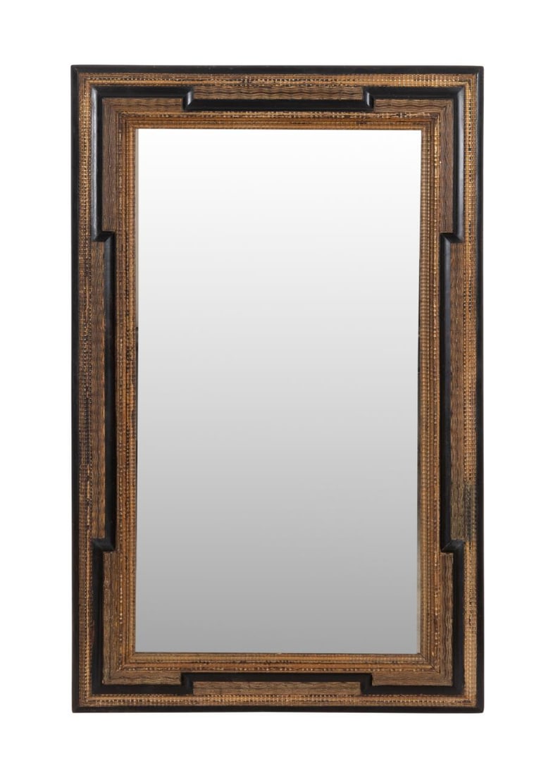 FLEMISH BAROQUE STYLE PARCEL GILT MIRROR, C. 1880 (1 of 3)