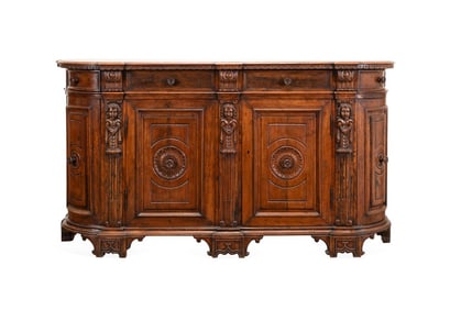ITALIAN RENAISSANCE STYLE WALNUT BUFFET