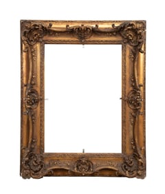 ANTIQUE BAROQUE STYLE GILTWOOD FRAME