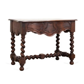 19TH C. BAROQUE STYLE WALNUT WRITING DESK