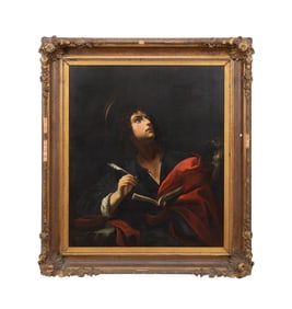 AFTER CARLO DOLCI 'ST. JOHN', 19TH C. O/C