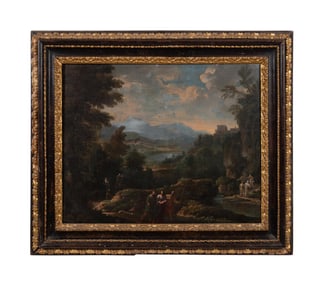 18TH C. MANNER P. COSTANZI 'ROAD TO EMMAUS' O/C