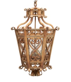 RENAISSANCE STYLE DISTRESSED INDOOR HALL LANTERN