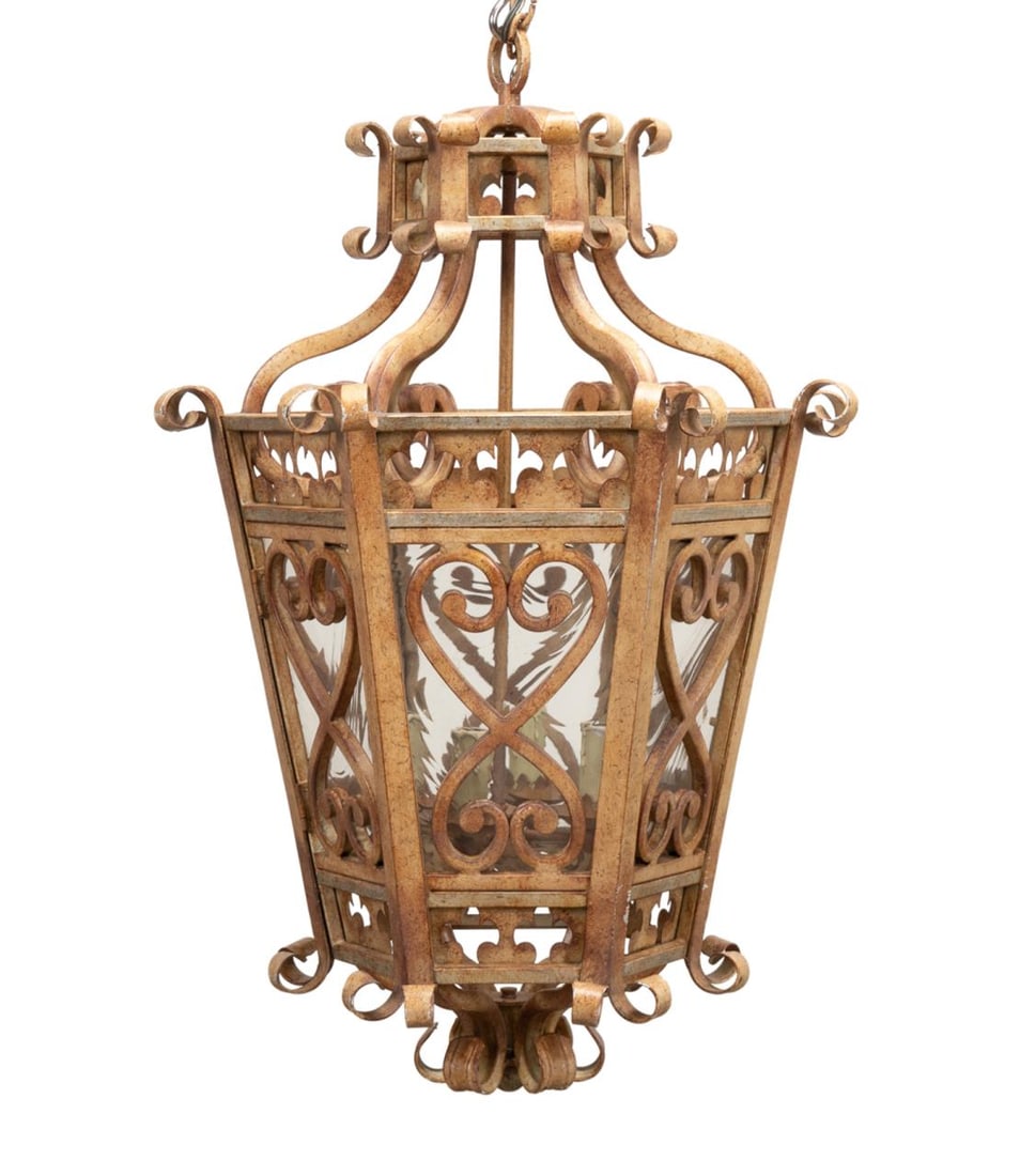 RENAISSANCE STYLE DISTRESSED INDOOR HALL LANTERN (1 of 3)